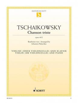 Chanson triste op. 40/2 Standard
