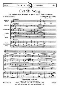 Cradle Song SSATB 