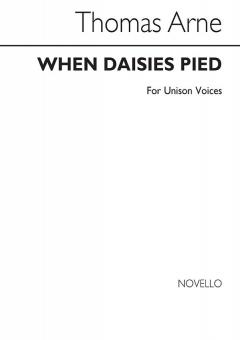 Arne When Daisies Pied Unison 