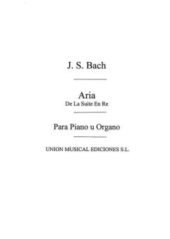 Aria de La Suite En Re for Piano 