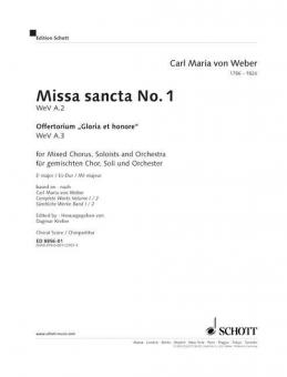 Missa Sancta No. 1 Eb Major Wev A.2 / Wev A.3 Standard