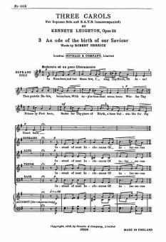 Ode On The Birth Of Our Saviour Op. 25c 