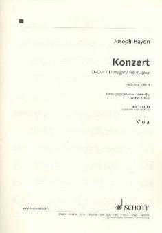 Concerto D Major Hob. VIIb:4 Standard