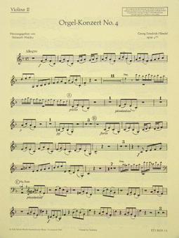 Organ Concerto No. 4 F Major Op. 4/4 HWV 292 Standard