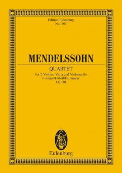 String Quartet F Minor Op. 80 Standard