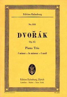 Piano Trio F Minor Op. 65 B 130 