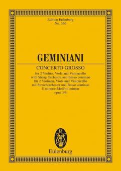 Concerto Grosso E Minor Op. 3/6 Standard