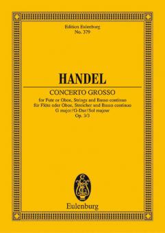 Concerto Grosso G Major Op. 3/3 HWV 314 