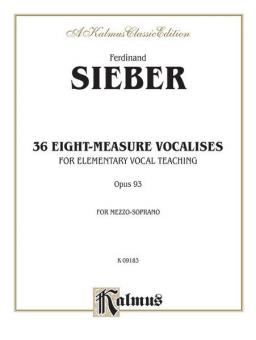 36 Eight Measure Vocalises Op.93 