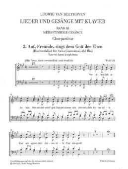 Complete Songs for Voice and Piano, Volume III 