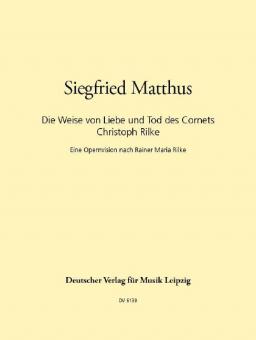 Die Weise von Liebe und Tod des Cornets Christoph Rilke 