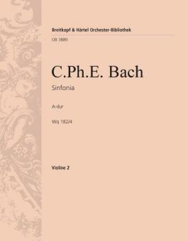 Sinfonia A-Dur Wq 182/4 