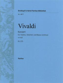 Concerto in e-Moll RV 275 
