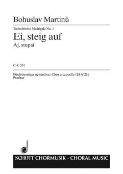 Tschechische Madrigale (Ceske madrigaly) H 278 Nr. 1 Standard