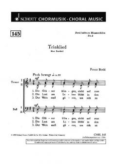 Zwei heitere Männerchöre Nr. 2 Standard