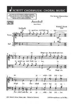 Vier heitere Männerchöre Nr. 1 Standard