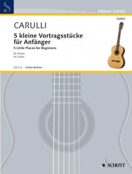 5 kleine Vortragsstücke für Anfänger Standard