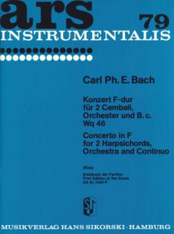 Konzert F-Dur Wq46 