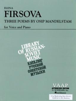 3 Poems by Osip Mandelstam 