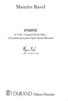Ondine Extrait De gaspard De La Nuit 3 Poemes 