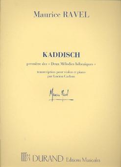kaddisch Premiere Des 'deux Melodies Hebraiques 