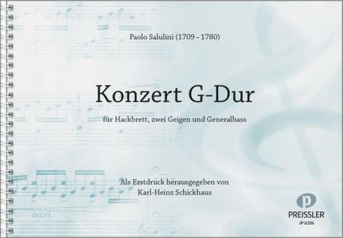 Konzert G-Dur für Hackbrett, 2 Geigen und Generalbass 