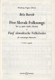 Five Slovak Folksongs 