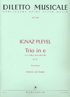 Trio in E (B. 407) für 2 Violinen und Violoncello 