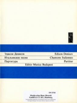 Chansons italiennes (Italian Songs) 