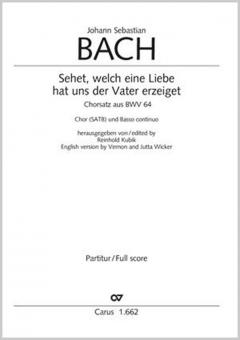 Sehet, welch eine Liebe hat uns der Vater erzeiget 