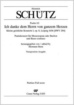 Ich danke dem Herrn von ganzem Herzen SWV284 