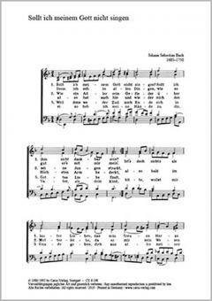 Sollt ich meinem Gott nicht singen BWV 413 