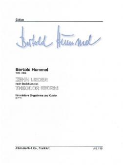 10 Lieder Op. 71B 