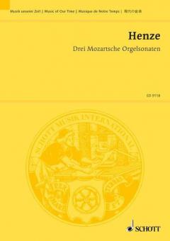 Three Mozart Organ Sonatas Standard