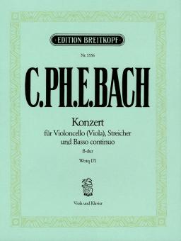Violoncellokonzert B-Dur Wq 171 