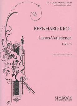 Lassus Variations op. 33 