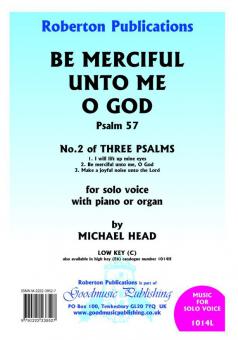 Be Merciful Unto Me O God (Low) 