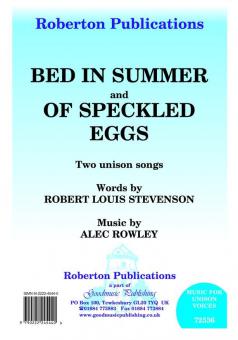 Bed In Summer / Of Speckled Eggs 