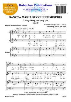 Sancta Maria Succurre Miseris Op.49 