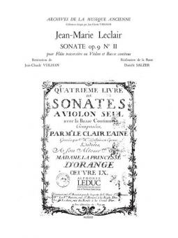 Sonate Op. 9 No. 2 