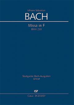 Missa in F-Dur BWV 233 