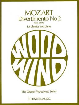 Divertimento No. 2 K439b For Clarinet And Piano 