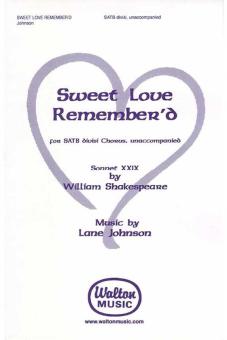 Sweet Love Remember'd 
