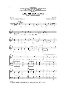 Ask Me No More 