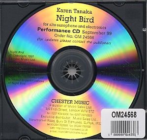 Night Bird for Alto Saxophone and Electronics 