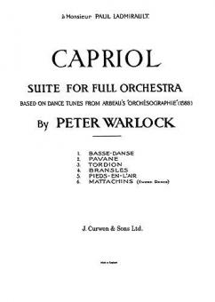 Capriol Suite 
