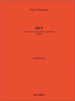 Het, per Flauto, Clarinetto Basso e Pianoforte 