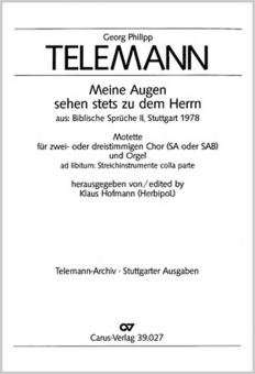 Meine Augen sehen stets zu dem Herrn 