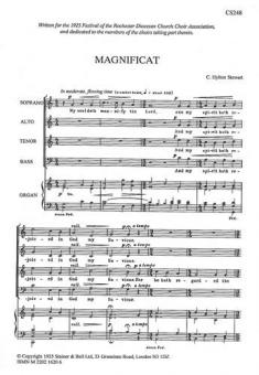 Magnificat And Nunc Dimittis In C 