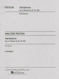 Variations On A Theme By Edward Burlingame Hill 